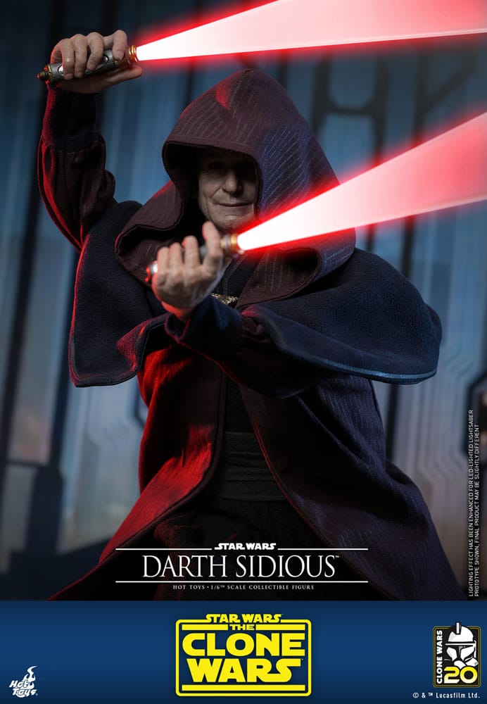 Star Wars: The Clone Wars Actionfigur 1/6 Darth Sidious 29 cm