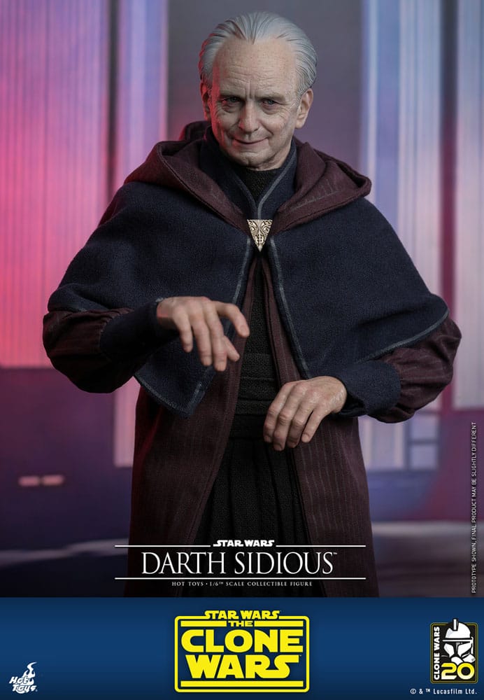 Star Wars: The Clone Wars Actionfigur 1/6 Darth Sidious 29 cm