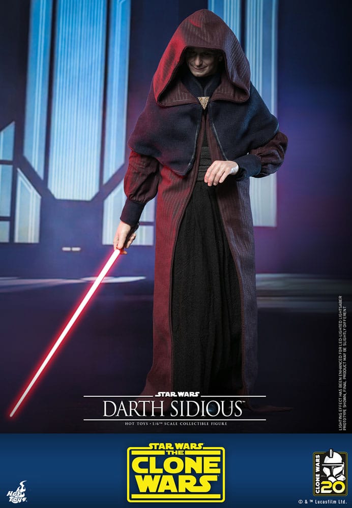 Star Wars: The Clone Wars Actionfigur 1/6 Darth Sidious 29 cm