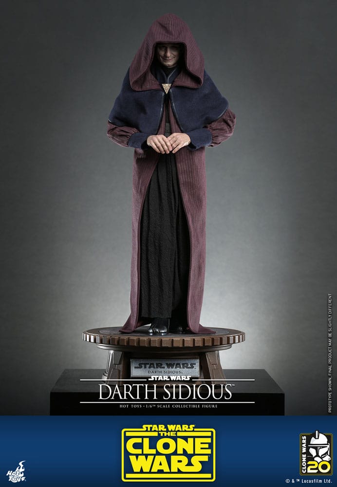 Star Wars: The Clone Wars Actionfigur 1/6 Darth Sidious 29 cm
