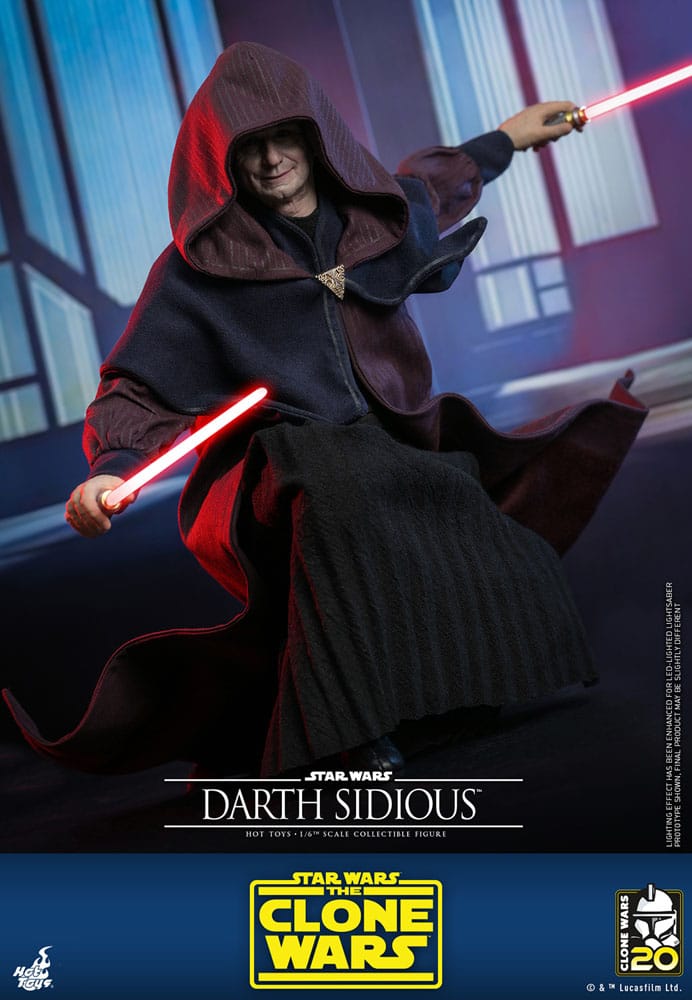 Star Wars: The Clone Wars Actionfigur 1/6 Darth Sidious 29 cm