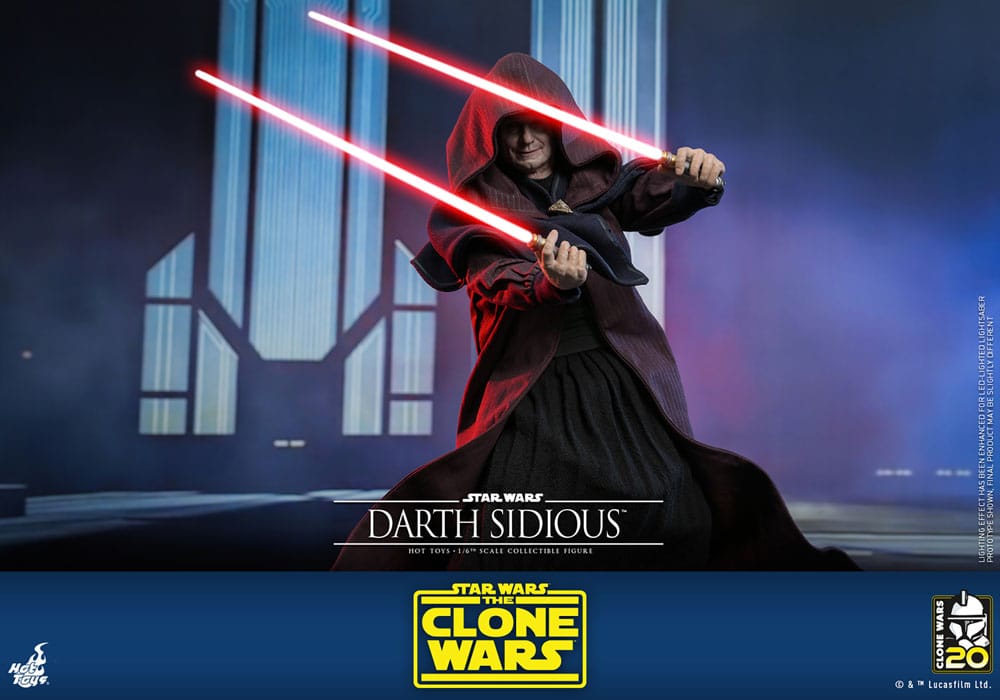 Star Wars: The Clone Wars Actionfigur 1/6 Darth Sidious 29 cm