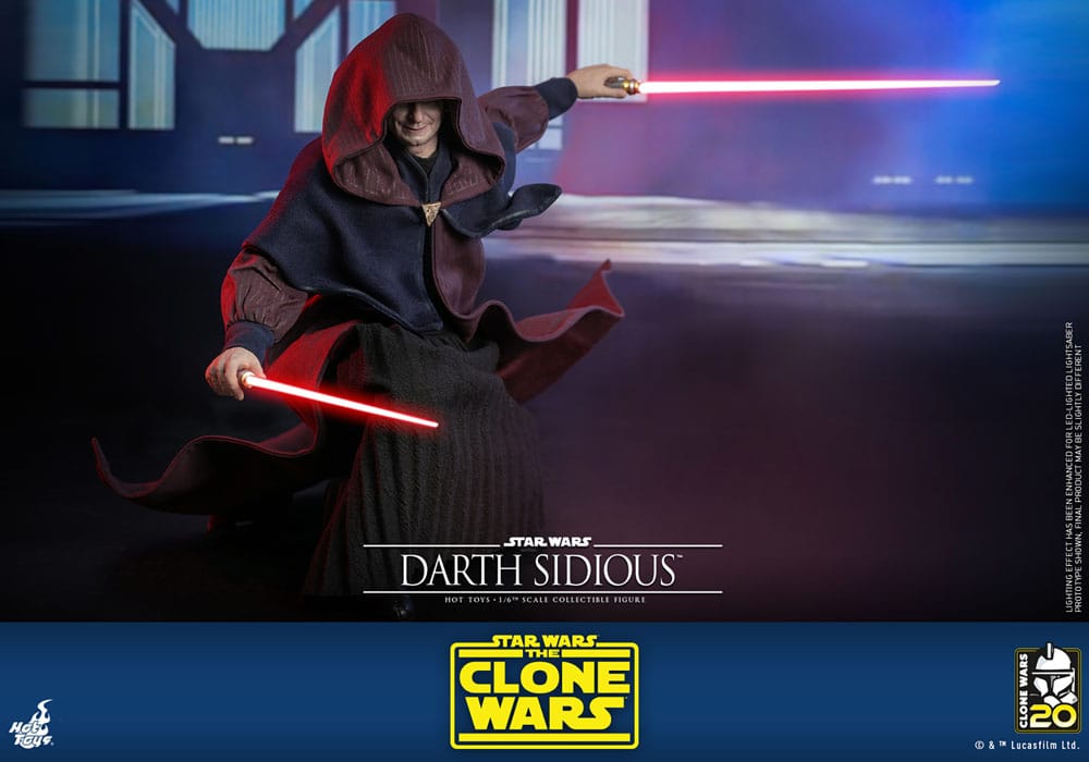 Star Wars: The Clone Wars Actionfigur 1/6 Darth Sidious 29 cm