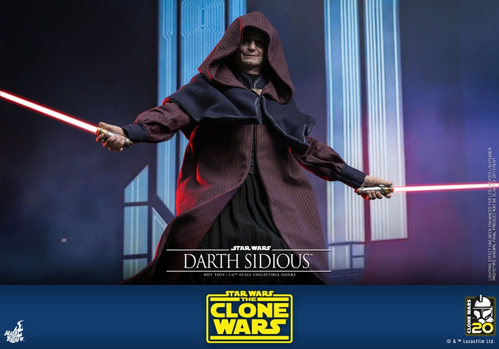 Star Wars: The Clone Wars Actionfigur 1/6 Darth Sidious 29 cm