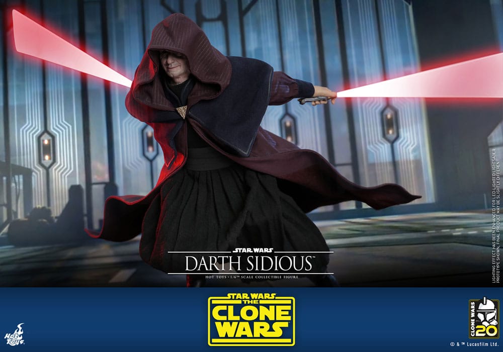 Star Wars: The Clone Wars Actionfigur 1/6 Darth Sidious 29 cm