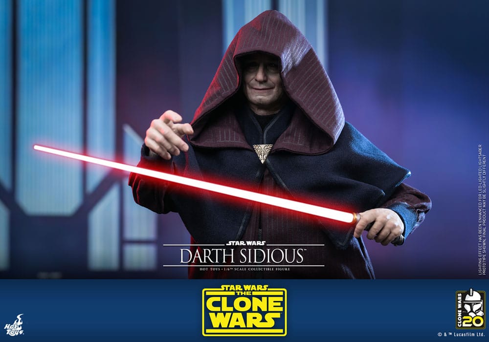 Star Wars: The Clone Wars Actionfigur 1/6 Darth Sidious 29 cm