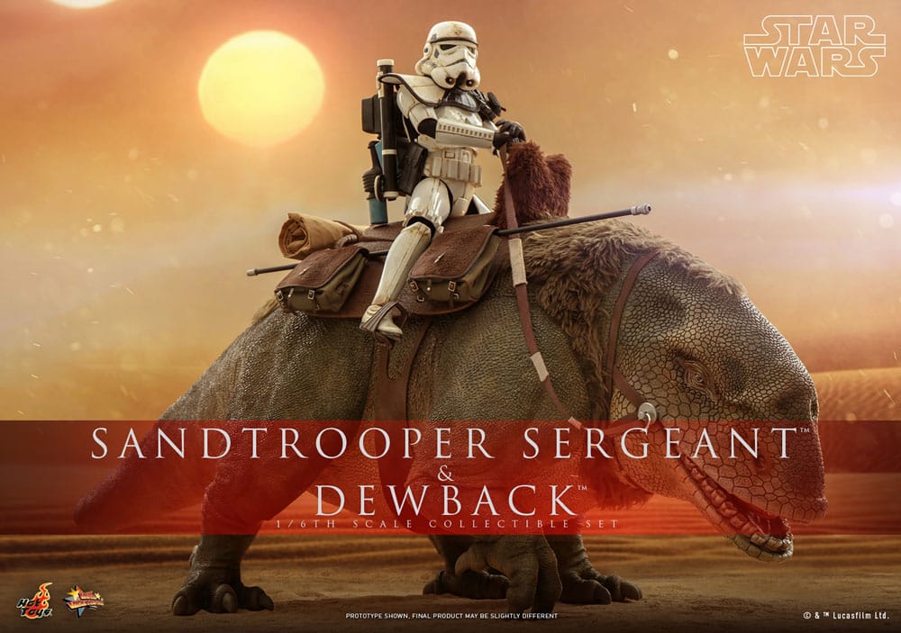 Star Wars Episode IV Actionfiguren 2er-Pack 1/6 Sandtrooper Sergeant & Dewback 30 cm