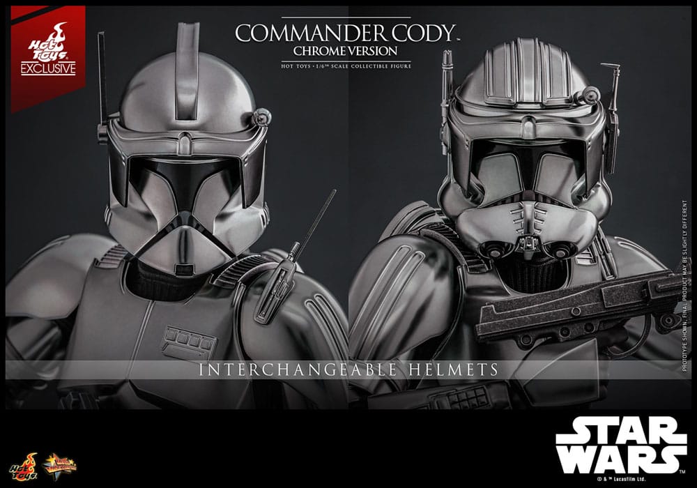 Star Wars Movie Masterpiece Actionfigur 1/6 Commander Cody (Chrome Version) Hot Toys Exclusive 30 cm