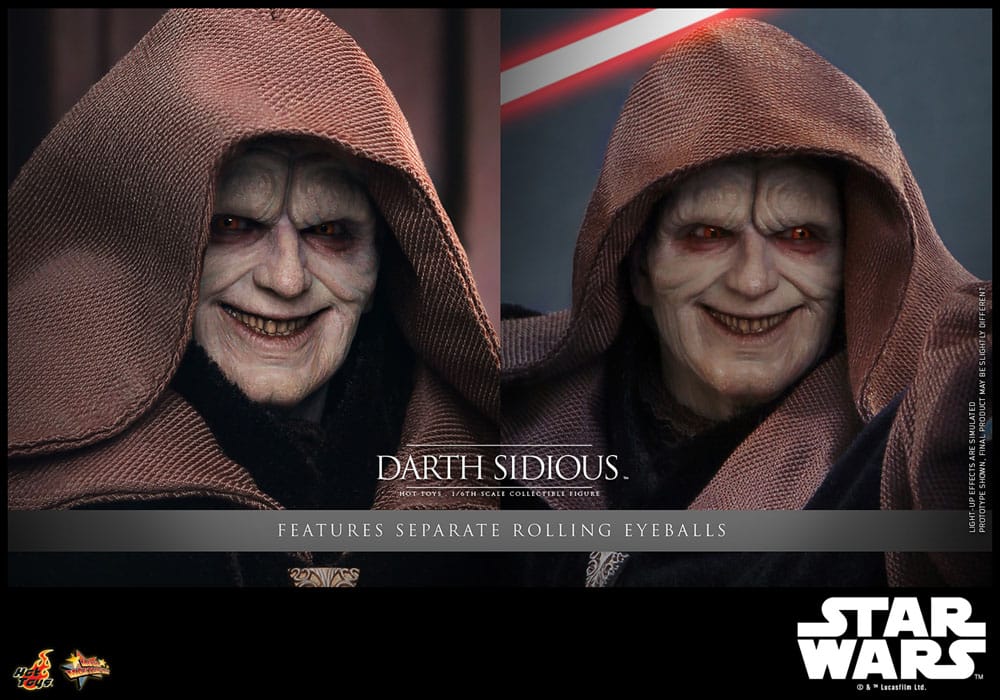 Star Wars Movie Masterpiece Actionfigur 1/6 Darth Sidious 29 cm