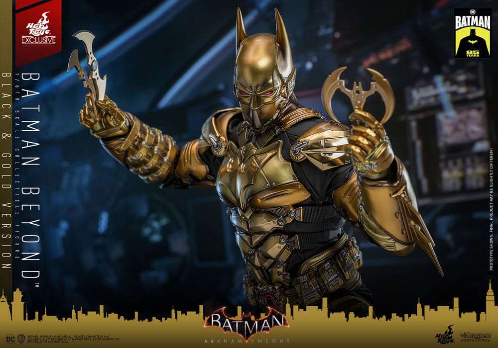 Batman: Arkham Knight Videogame Masterpiece Actionfigur 1/6 Batman Beyond (Black & Gold Version) 32 cm
