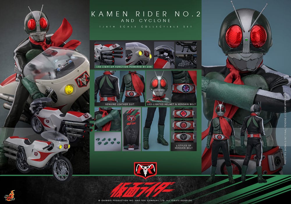Kamen Rider 1/6 Kamen Rider No. 2 und Cylone 30 cm
