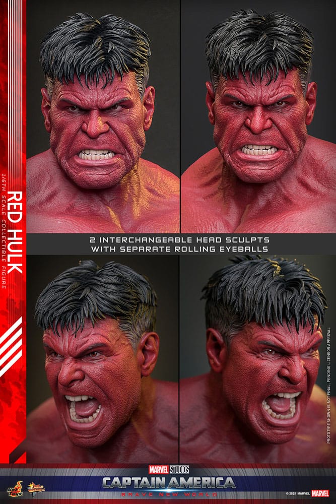 Captain America: Brave New World Movie Masterpiece Actionfigur 1/6 Red Hulk 47 cm
