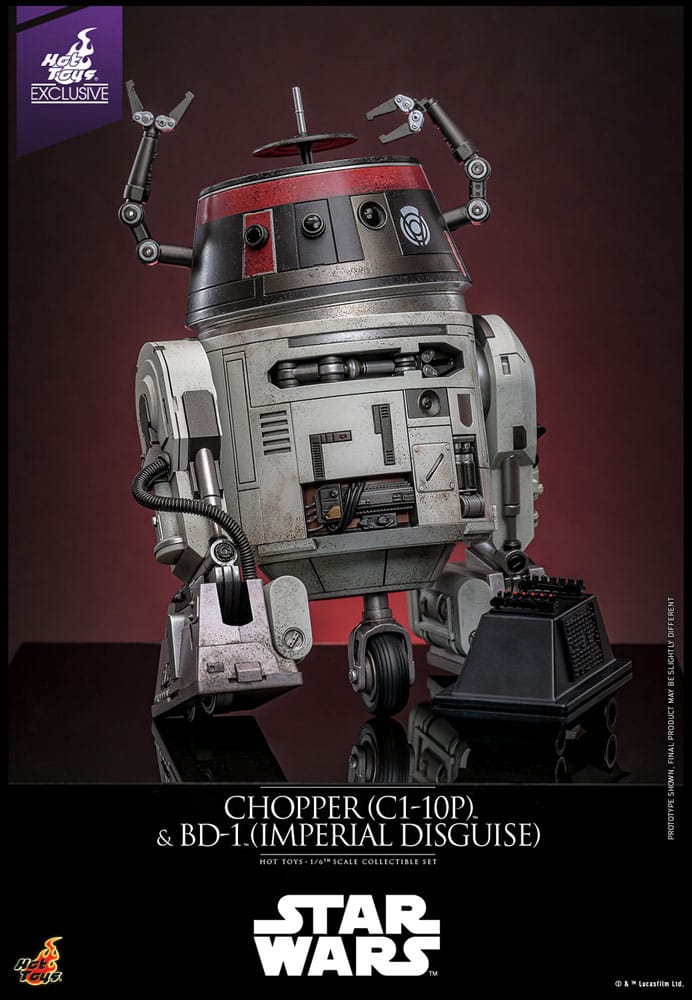 Star Wars Actionfigur Set 1/6 Chopper (C1-10P™) & BD-1™ (Imperial Disguise) 18 cm & 8 cm