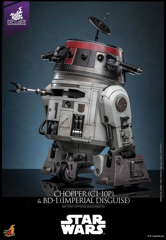 Star Wars Actionfigur Set 1/6 Chopper (C1-10P™) & BD-1™ (Imperial Disguise) 18 cm & 8 cm