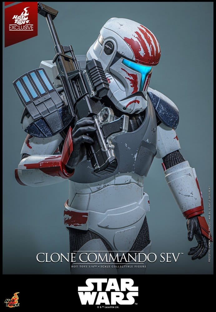 Star Wars: The Clone Wars Television Masterpiece Actionfigur 1/6 Clone Commando Sev (Hot Toys Exclusive) 30 cm
