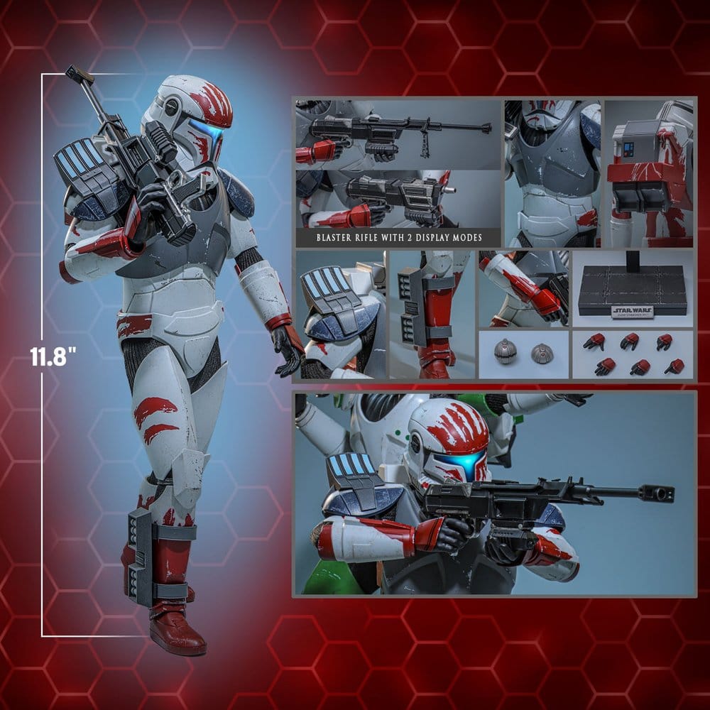 Star Wars: The Clone Wars Television Masterpiece Actionfigur 1/6 Clone Commando Sev (Hot Toys Exclusive) 30 cm