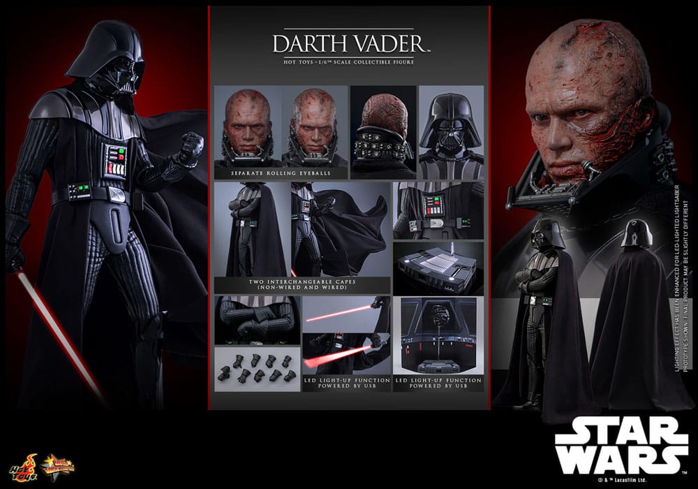 Star Wars: Episode III - Die Rache der Sith Movie Masterpiece Actionfigur 1/6 Darth Vader 35 cm