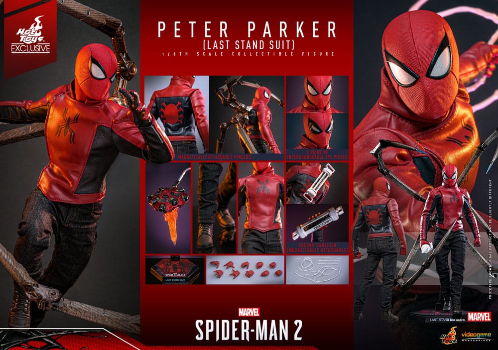 Spider-Man Actionfigur 1/6 Peter Parker (Last Stand Suit) Hot Toys Exclusive 30 cm