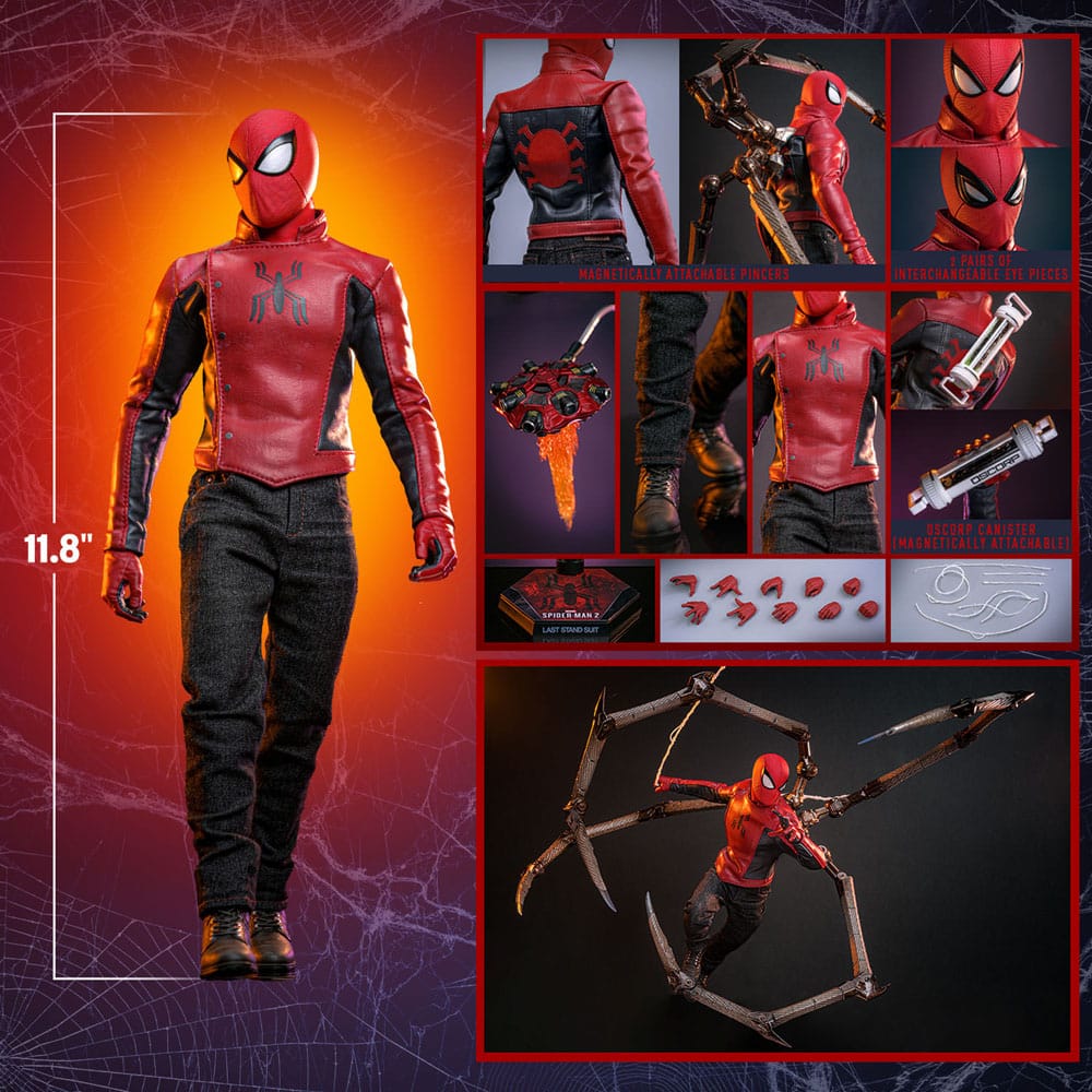 Spider-Man Actionfigur 1/6 Peter Parker (Last Stand Suit) Hot Toys Exclusive 30 cm