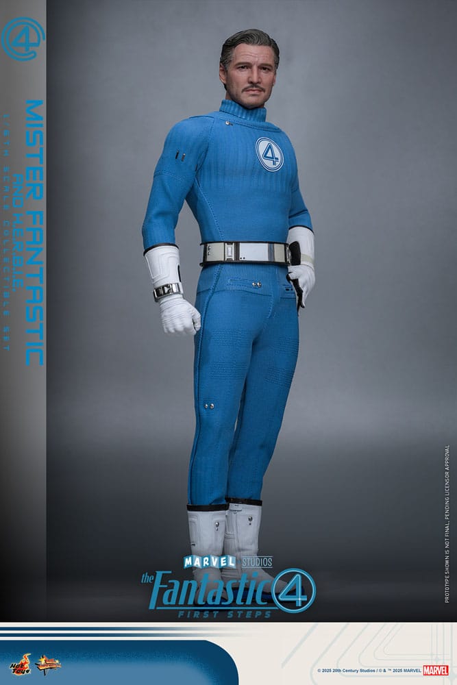 The Fantastic Four: First Steps Movie Masterpiece Actionfiguren 2er-Pack 1/6 Mister Fantastic & H.E.R.B.I.E. 30 cm
