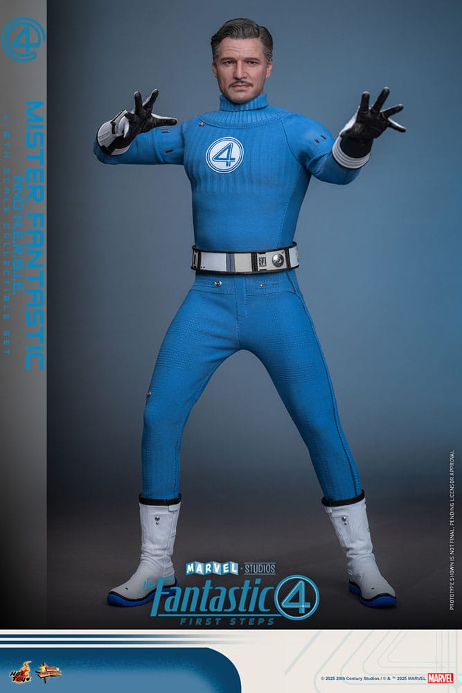 The Fantastic Four: First Steps Movie Masterpiece Actionfiguren 2er-Pack 1/6 Mister Fantastic & H.E.R.B.I.E. 30 cm