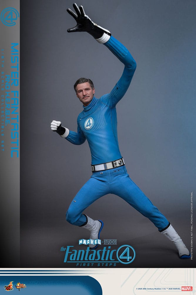 The Fantastic Four: First Steps Movie Masterpiece Actionfiguren 2er-Pack 1/6 Mister Fantastic & H.E.R.B.I.E. 30 cm