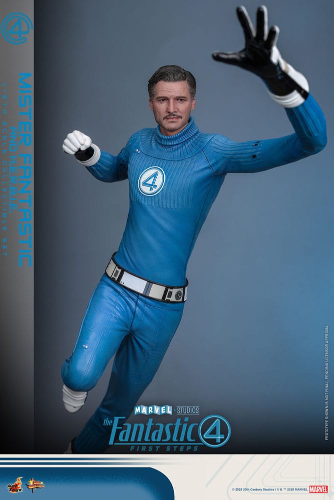 The Fantastic Four: First Steps Movie Masterpiece Actionfiguren 2er-Pack 1/6 Mister Fantastic & H.E.R.B.I.E. 30 cm