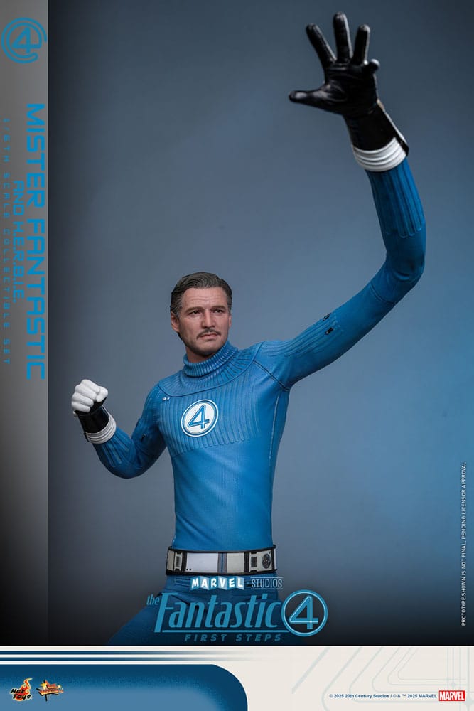 The Fantastic Four: First Steps Movie Masterpiece Actionfiguren 2er-Pack 1/6 Mister Fantastic & H.E.R.B.I.E. 30 cm