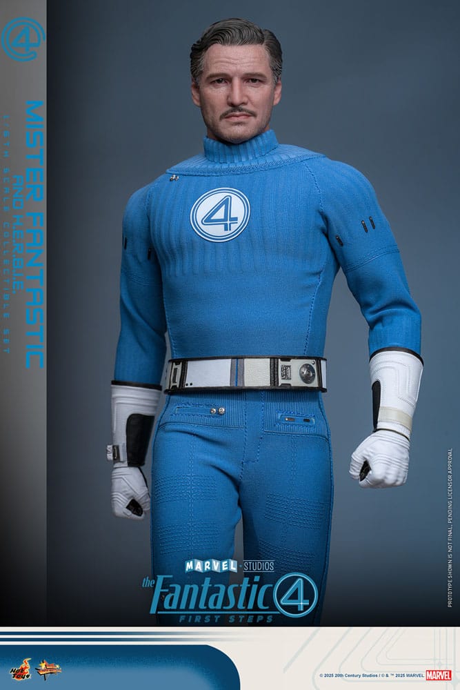 The Fantastic Four: First Steps Movie Masterpiece Actionfiguren 2er-Pack 1/6 Mister Fantastic & H.E.R.B.I.E. 30 cm