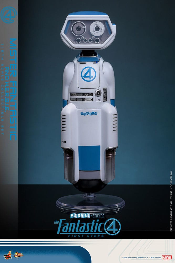 The Fantastic Four: First Steps Movie Masterpiece Actionfiguren 2er-Pack 1/6 Mister Fantastic & H.E.R.B.I.E. 30 cm