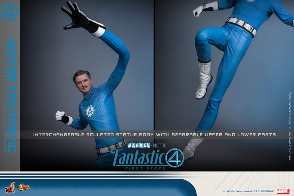 The Fantastic Four: First Steps Movie Masterpiece Actionfigur 1/6 Mister Fantastic 30 cm