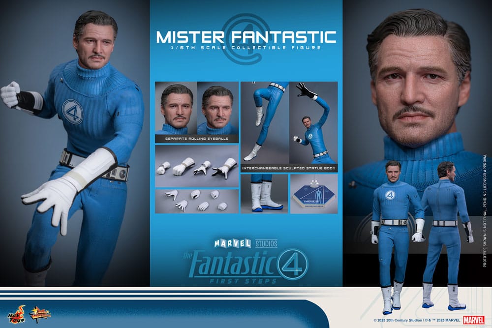 The Fantastic Four: First Steps Movie Masterpiece Actionfigur 1/6 Mister Fantastic 30 cm