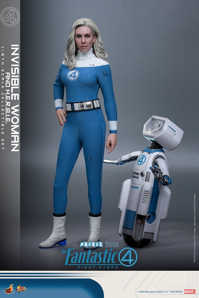 The Fantastic Four: First Steps Movie Masterpiece Actionfiguren 2er-Pack 1/6 Invisible Woman & H.E.R.B.I.E. 28 cm