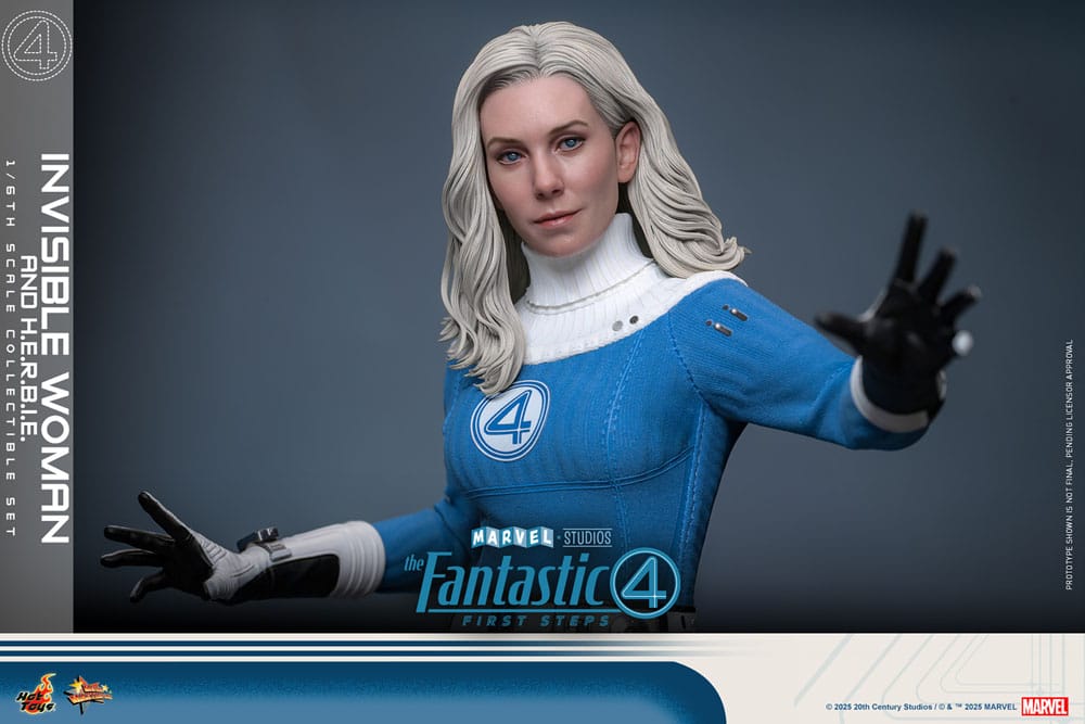 The Fantastic Four: First Steps Movie Masterpiece Actionfiguren 2er-Pack 1/6 Invisible Woman & H.E.R.B.I.E. 28 cm