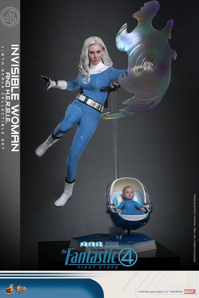 The Fantastic Four: First Steps Movie Masterpiece Actionfiguren 2er-Pack 1/6 Invisible Woman & H.E.R.B.I.E. 28 cm