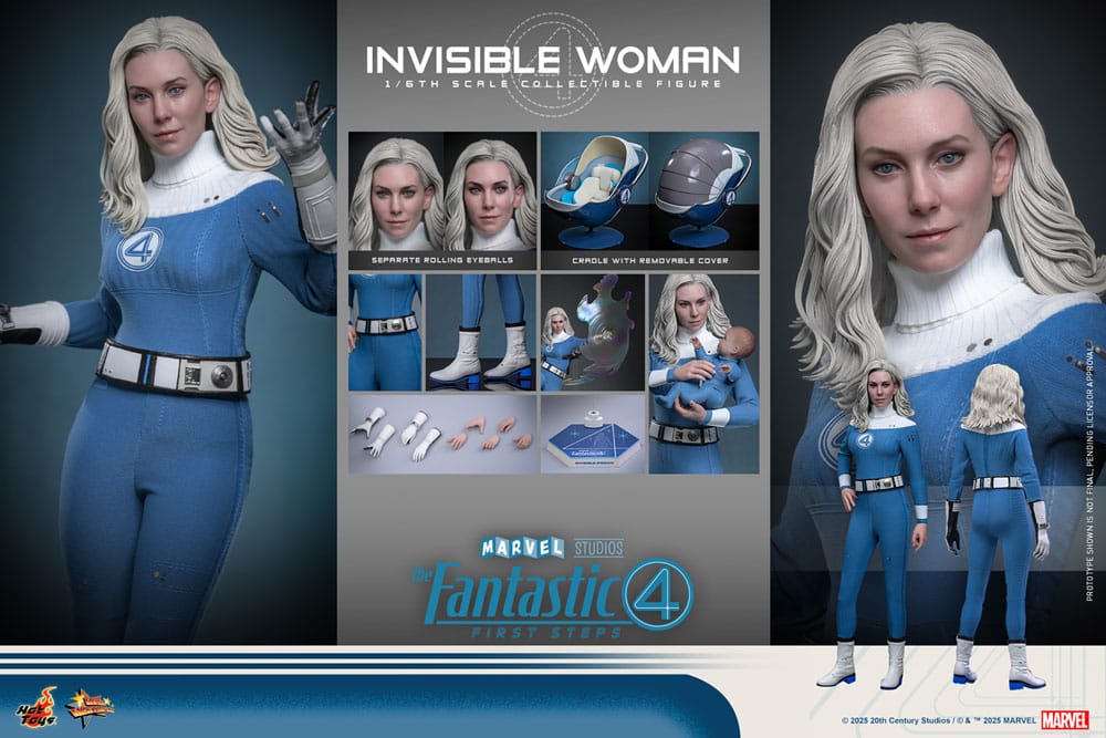 The Fantastic Four: First Steps Movie Masterpiece Actionfigur 1/6 Invisible Woman 28 cm