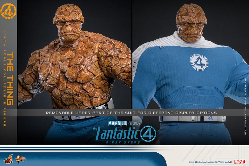 The Fantastic Four: First Steps Movie Masterpiece Actionfigur 1/6 The Thing 31 cm