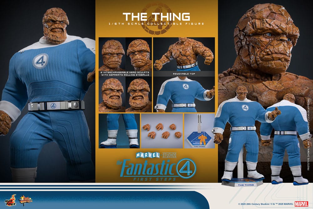 The Fantastic Four: First Steps Movie Masterpiece Actionfigur 1/6 The Thing 31 cm