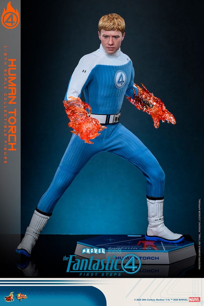 The Fantastic Four: First Steps Movie Masterpiece Actionfigur 1/6 Human Torch 30 cm
