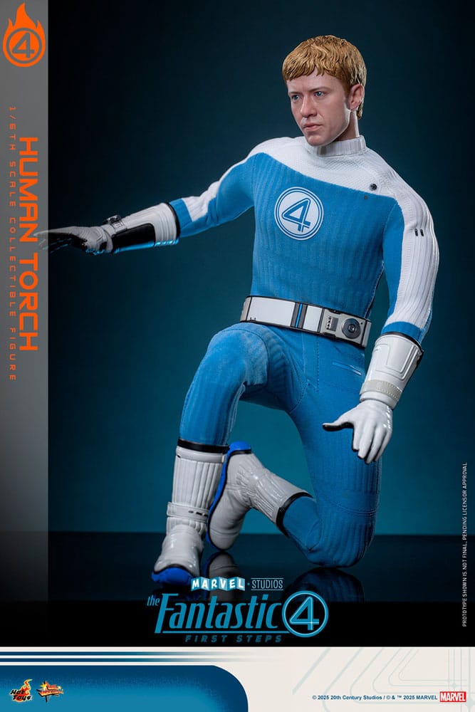 The Fantastic Four: First Steps Movie Masterpiece Actionfigur 1/6 Human Torch 30 cm