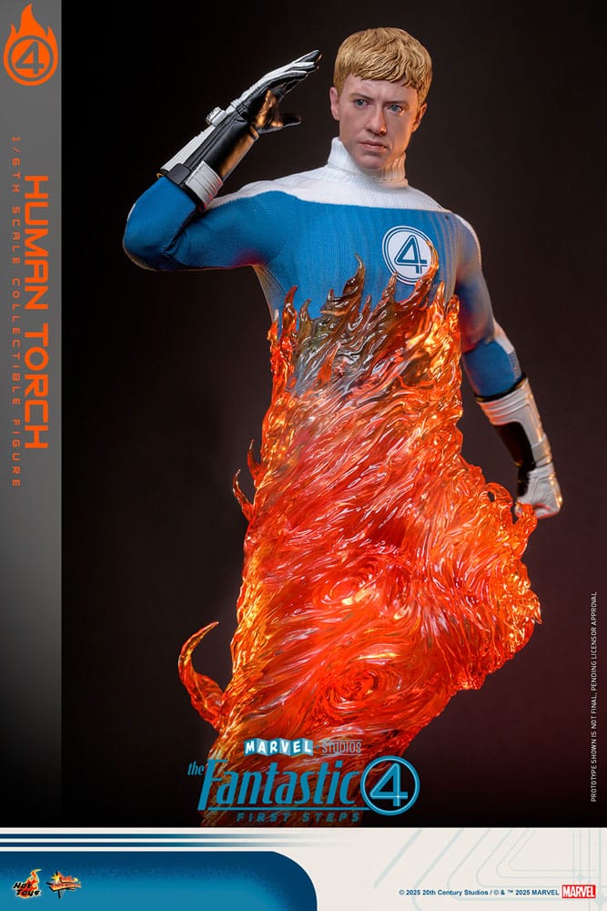 The Fantastic Four: First Steps Movie Masterpiece Actionfigur 1/6 Human Torch 30 cm