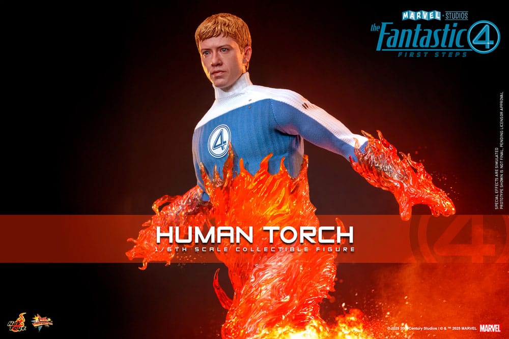 The Fantastic Four: First Steps Movie Masterpiece Actionfigur 1/6 Human Torch 30 cm