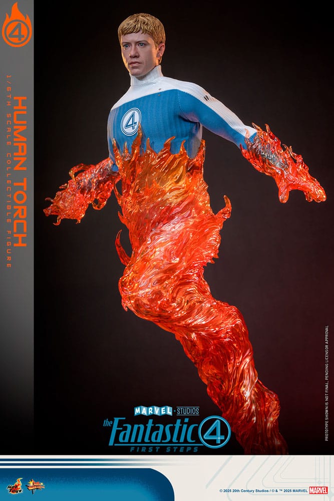 The Fantastic Four: First Steps Movie Masterpiece Actionfigur 1/6 Human Torch 30 cm