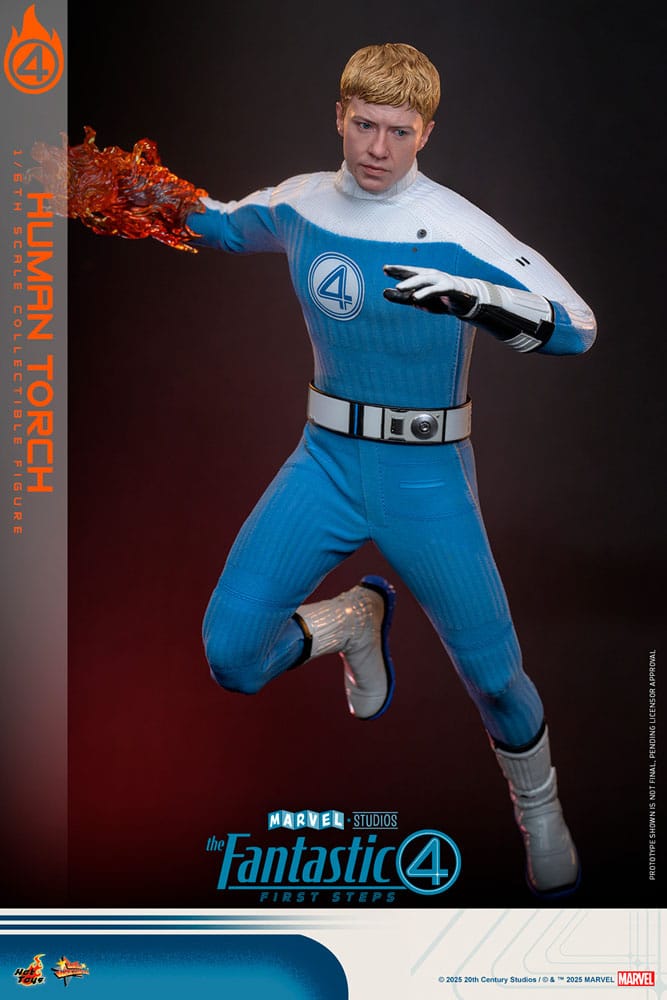 The Fantastic Four: First Steps Movie Masterpiece Actionfigur 1/6 Human Torch 30 cm
