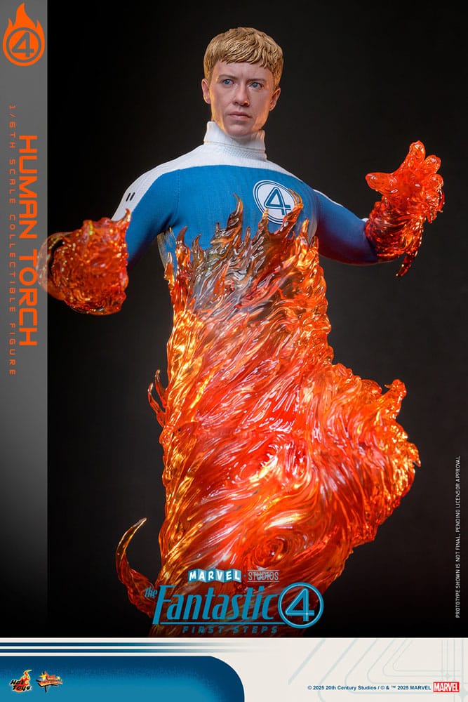 The Fantastic Four: First Steps Movie Masterpiece Actionfigur 1/6 Human Torch 30 cm