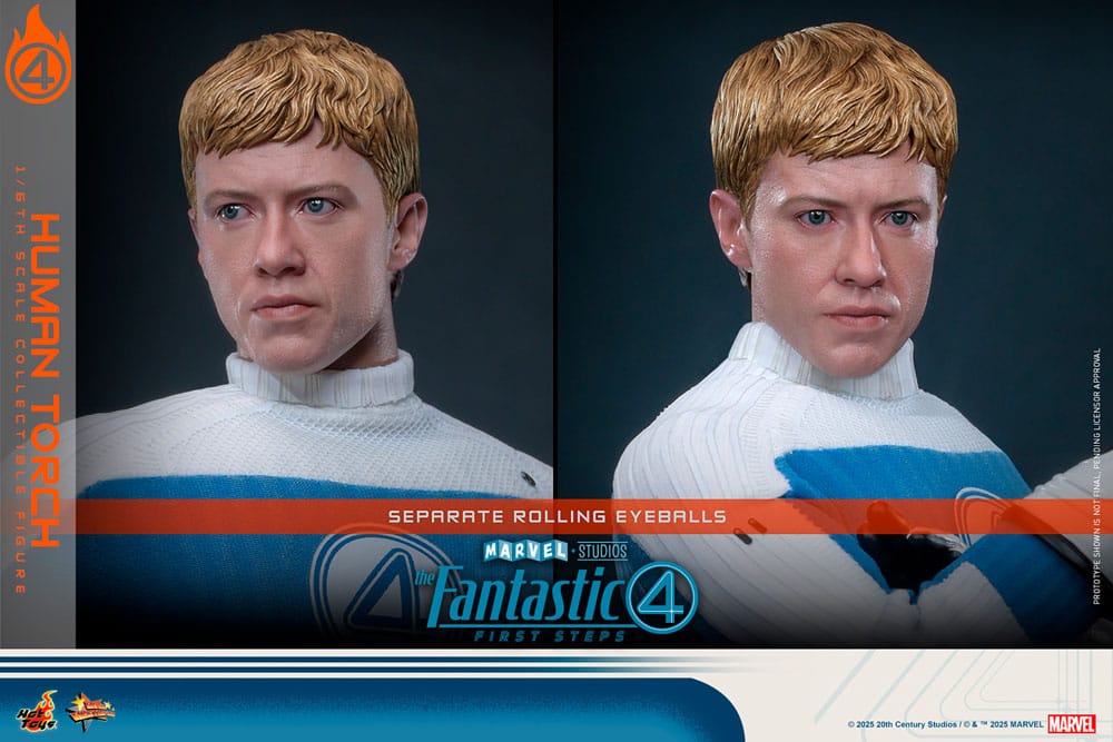 The Fantastic Four: First Steps Movie Masterpiece Actionfigur 1/6 Human Torch 30 cm