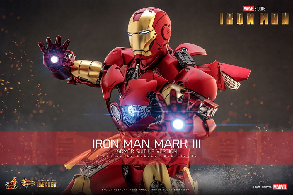 Iron Man Movie Masterpiece Diecast Actionfigur 1/6 Iron Man Mark III (Armor Suit Up Version) 32 cm