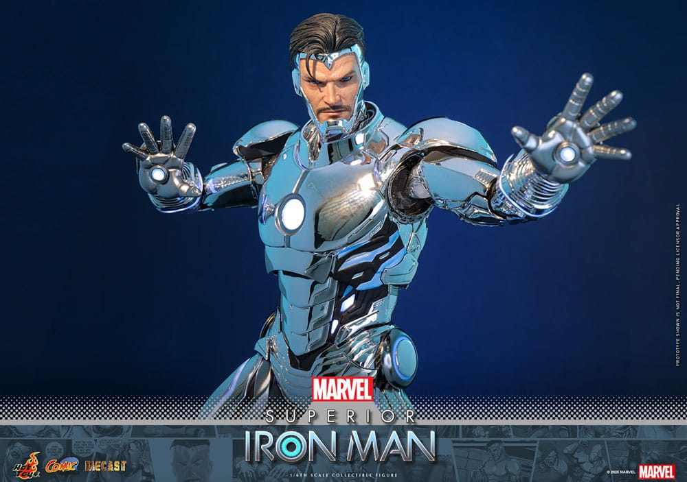 Marvel Comic Diecast Masterpiece Actionfigur 1/6 Superior Iron Man 32 cm