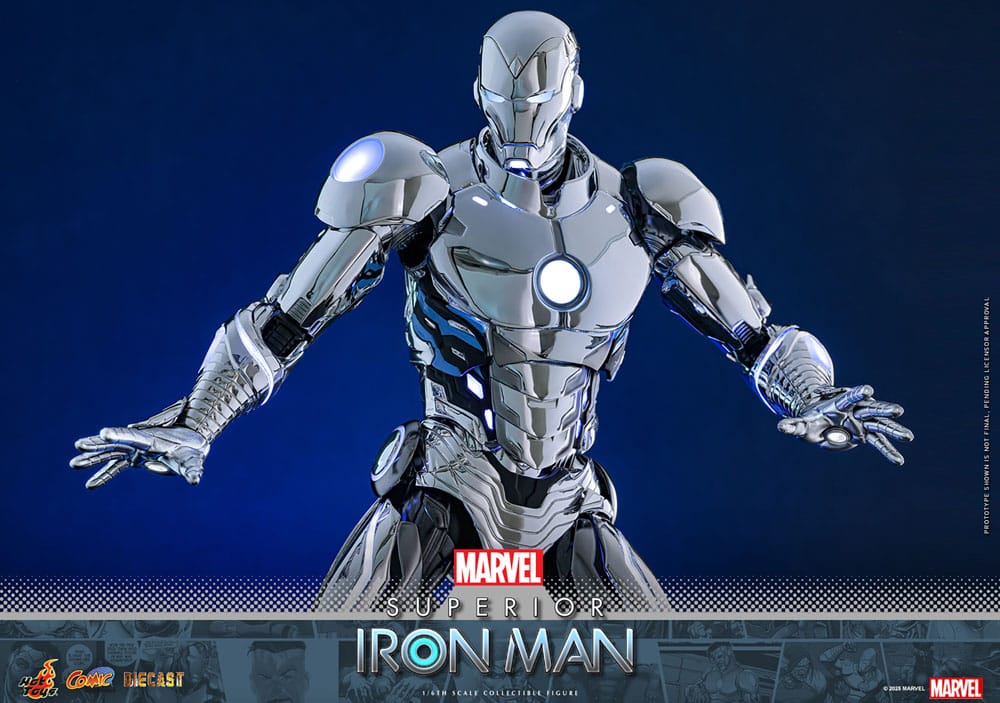 Marvel Comic Diecast Masterpiece Actionfigur 1/6 Superior Iron Man 32 cm