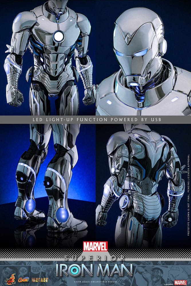Marvel Comic Diecast Masterpiece Actionfigur 1/6 Superior Iron Man 32 cm